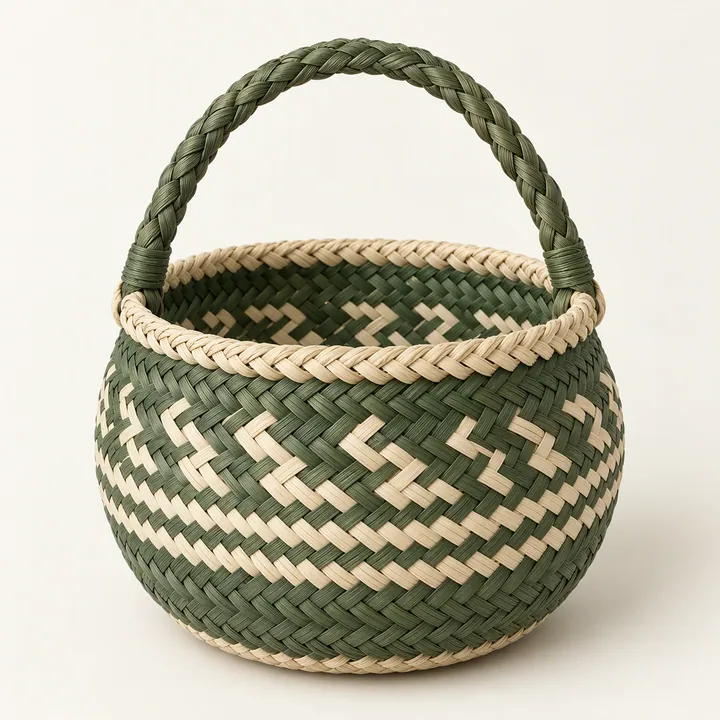 Classic Palm Leaf Basket