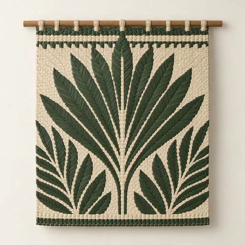 Palm Leaf Wall Hanging